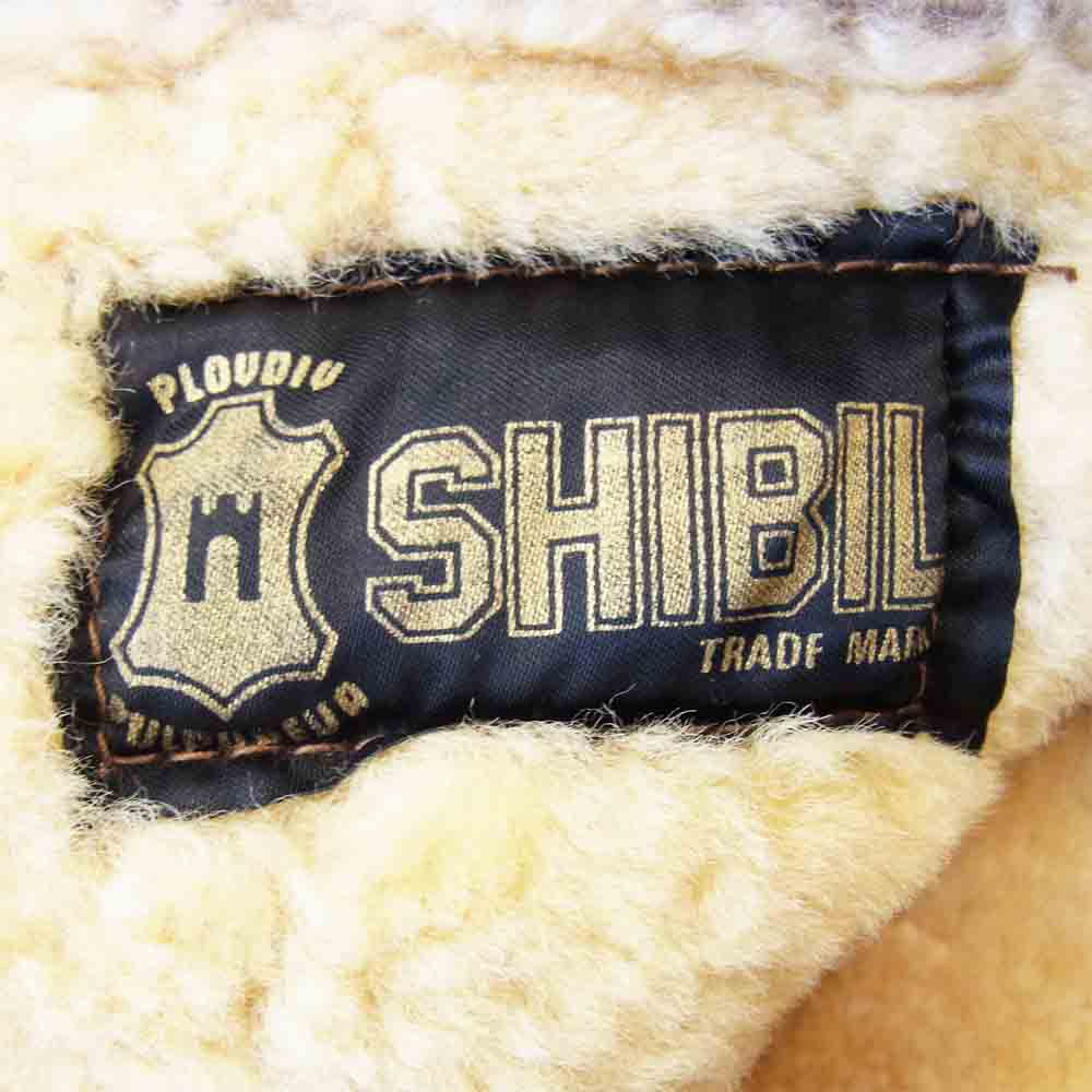 リアル ムートン ベスト ベージュ系【中古】