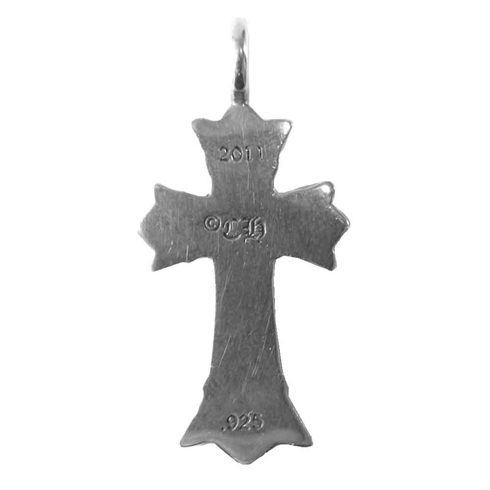 CHROME HEARTS クロムハーツ（原本無） ダブル CHクロス チャーム シルバー系【中古】