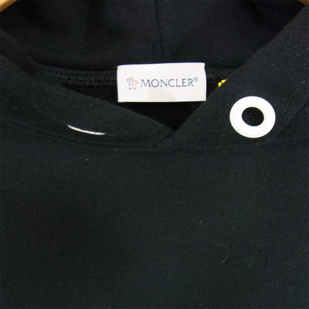 MONCLER モンクレール GENIUS 7 FRAGMENT HIROSHI FUJIWARA フラグメント MAGLIA プリント パーカー ブラック系 M【中古】