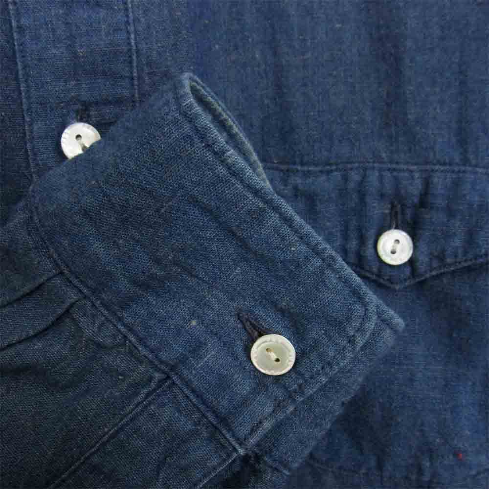 ORGUEIL オルゲイユ OR-5001 クラシック シャンブレー シャツ インディゴブルー系 38【中古】
