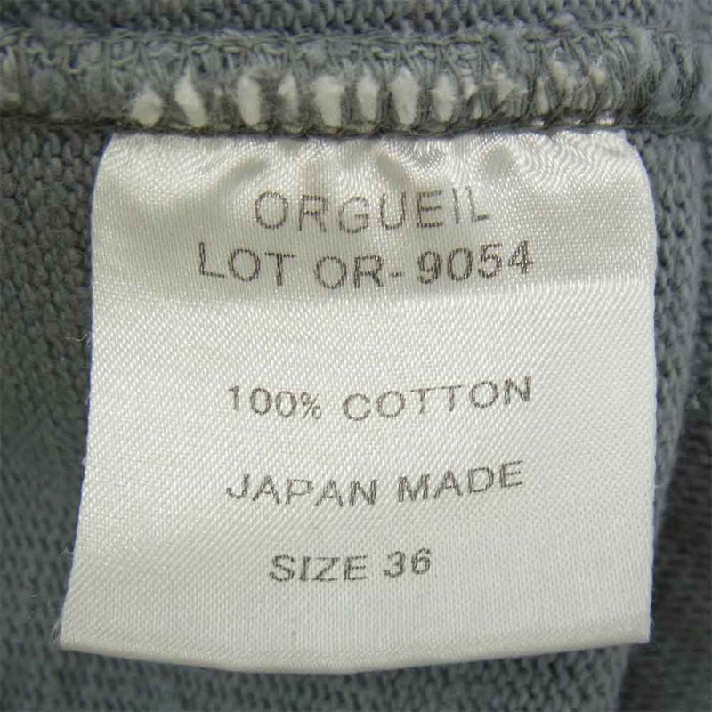 ORGUEIL オルゲイユ OR-9054 Basque Shirt バスク シャツ 長袖 グレー系 36【中古】