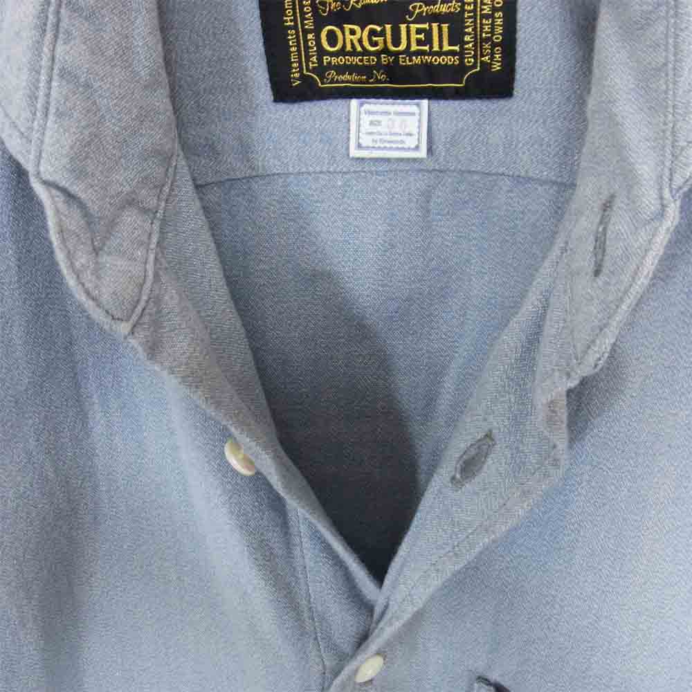 ORGUEIL オルゲイユ OR-5001C Windsor Collar ウィンザーカラー シャツ ライトブルー系 36【中古】