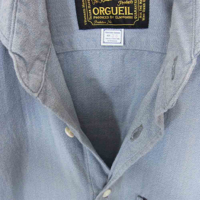 ORGUEIL オルゲイユ OR-5001C Windsor Collar ウィンザーカラー シャツ ライトブルー系 36【中古】