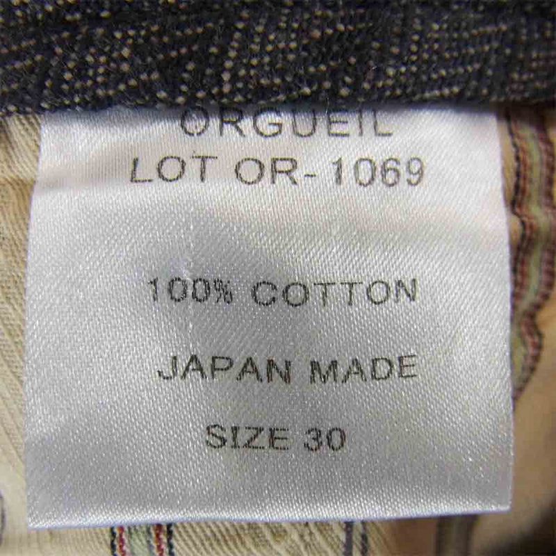 ORGUEIL オルゲイユ OR-1069 Classic Herringbone Trouser ヘリンボーン トラウザー パンツ グレー系 30【中古】