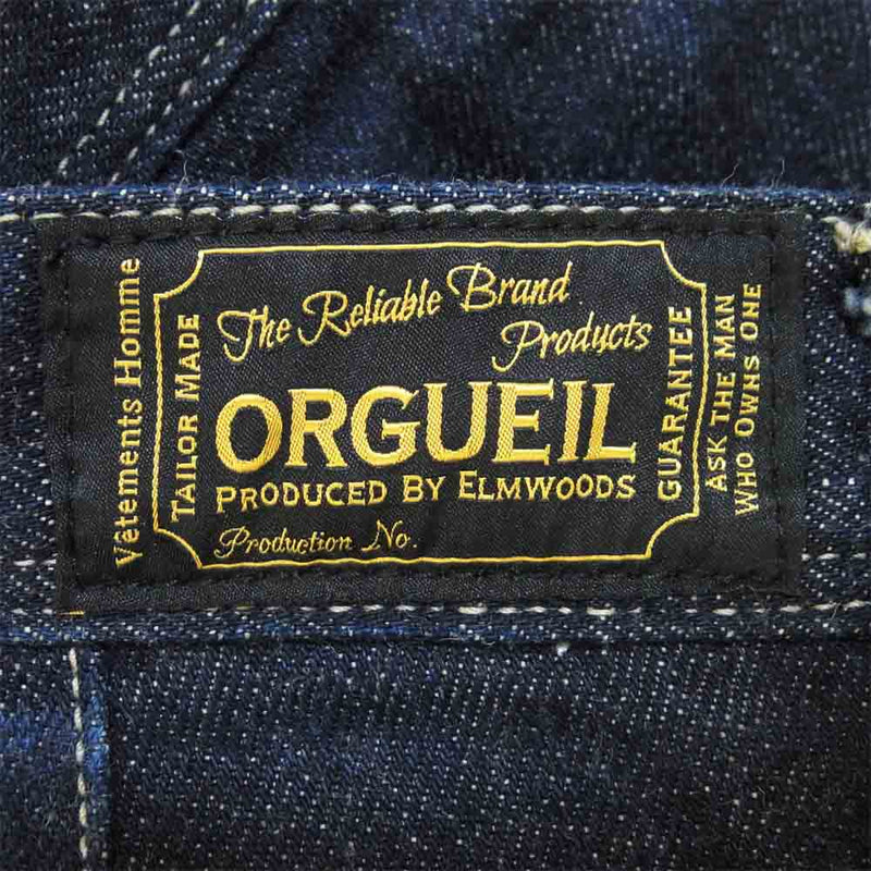 ORGUEIL オルゲイユ OR-1050A Denim Trousers ワンウォッシュ デニム トラウザー インディゴブルー系 30【中古】