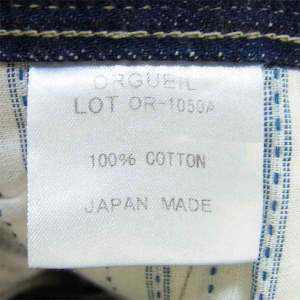 ORGUEIL オルゲイユ OR-1050A Denim Trousers ワンウォッシュ デニム トラウザー インディゴブルー系 30【中古】