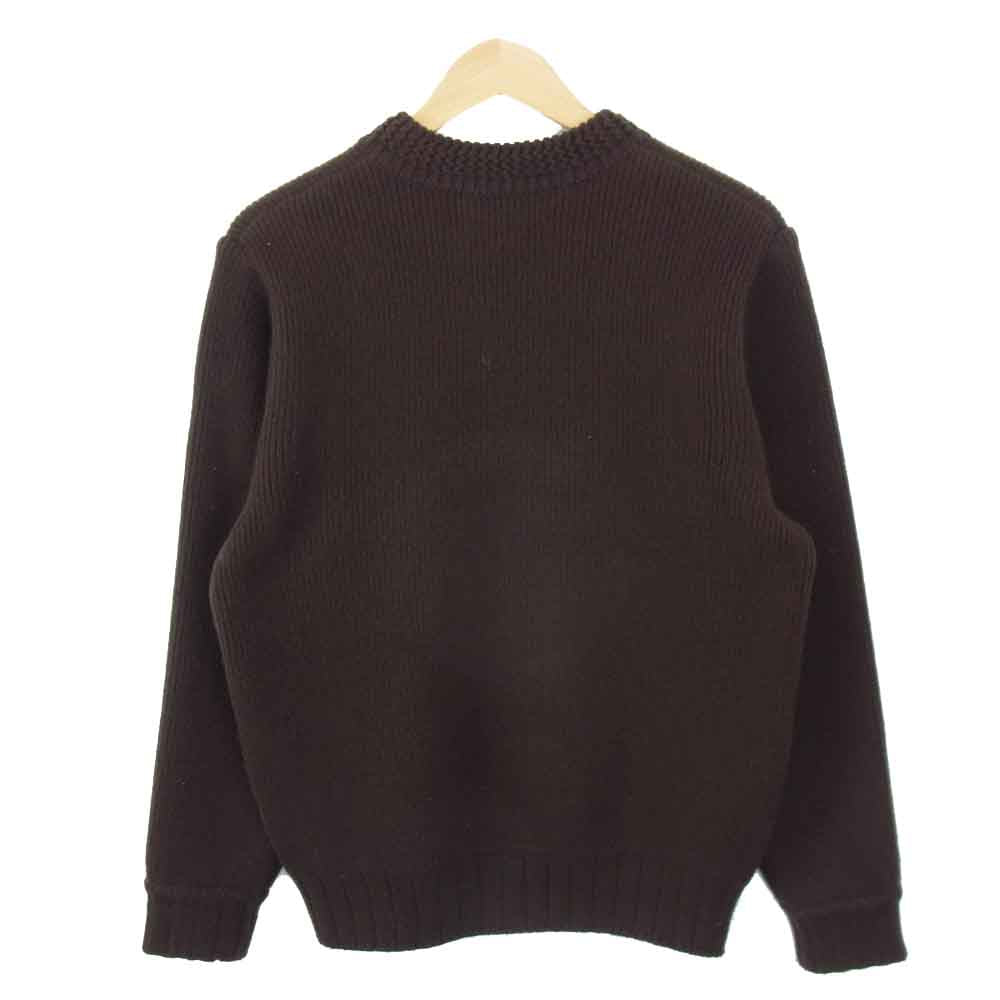 ORGUEIL オルゲイユ OR-4173 Zip Up Knit ラムウール ジップアップ コマンドセーター カーディガン ブラウン系 38【中古】