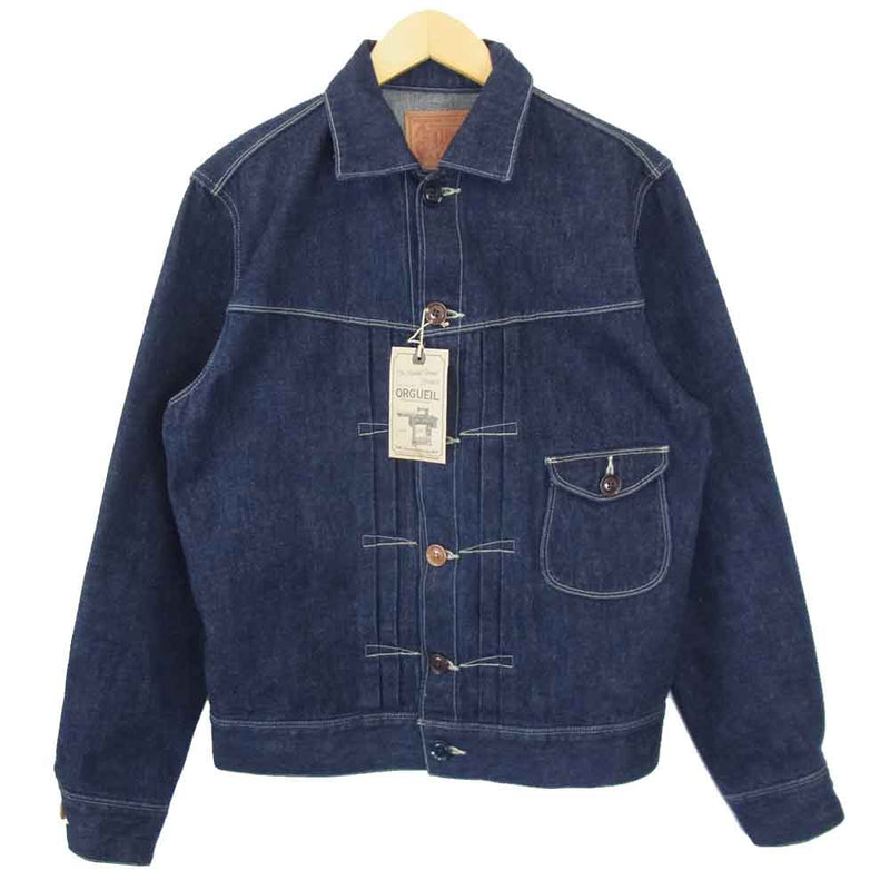 ORGUEIL オルゲイユ OR-4170 Denim Jacket ワンウォッシュ デニム ジャケット インディゴブルー系 38【中古】