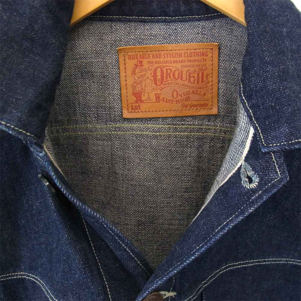ORGUEIL オルゲイユ OR-4170 Denim Jacket ワンウォッシュ デニム ジャケット インディゴブルー系 38【中古】