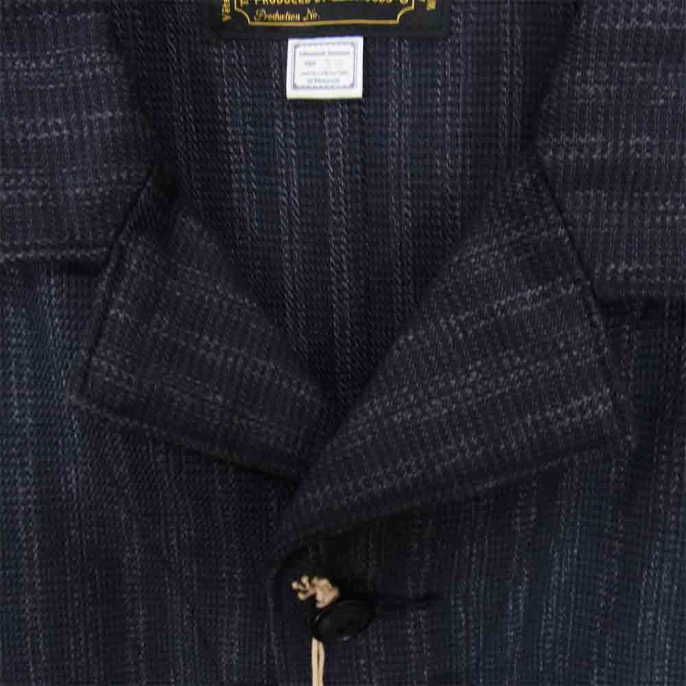 ORGUEIL オルゲイユ OR-4133 FRENCH STRIPE SHOP フレンチ  ストライプ ショップ コート ネイビー系 38【極上美品】【中古】