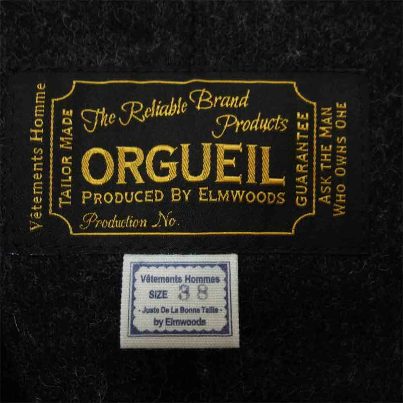 ORGUEIL オルゲイユ OR-4003C Old Surge Jacket オールド  サージ ジャケット ブラック系 38【中古】
