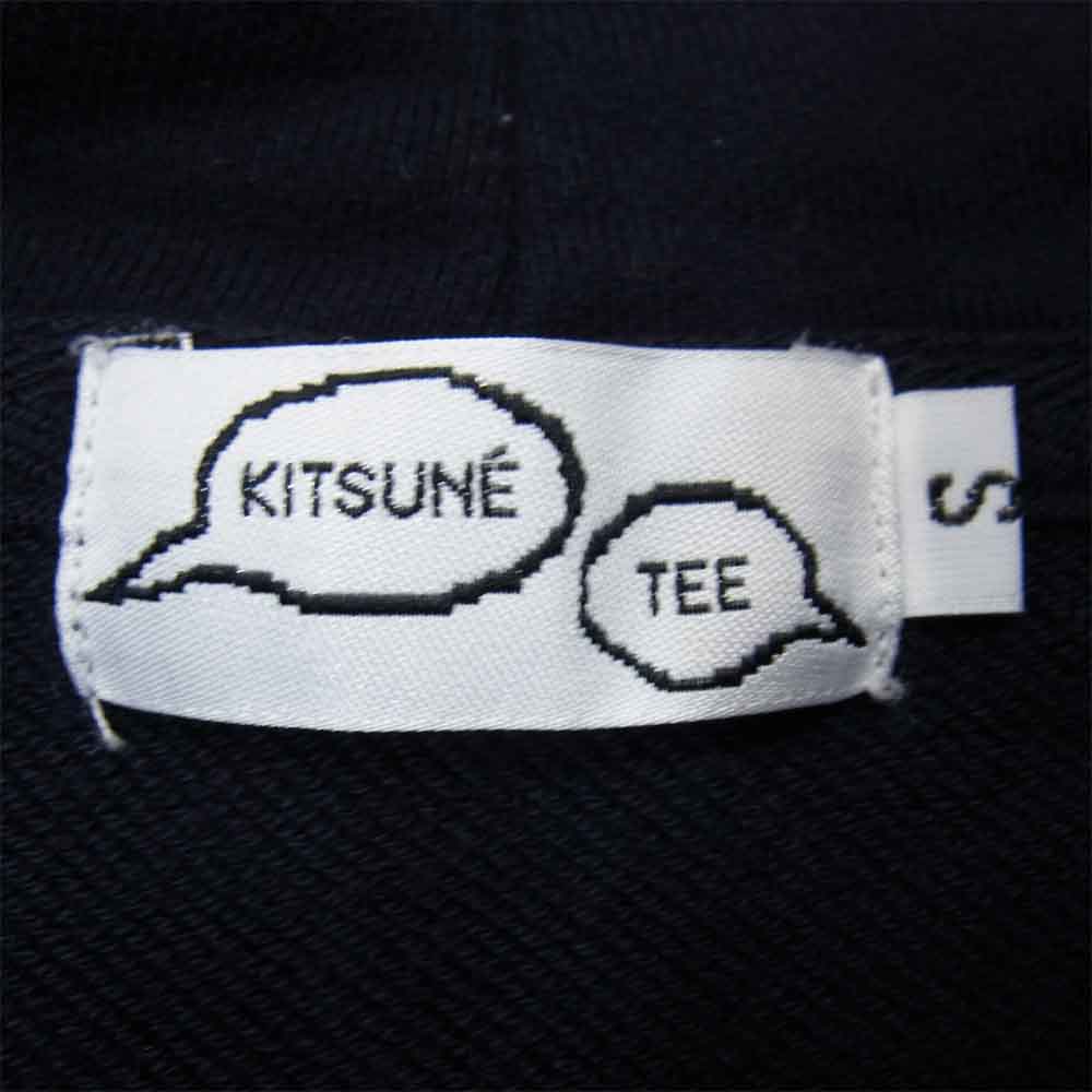 MAISON KITSUNE メゾンキツネ COLLEGE KITSUNE ジップ パーカー ネイビー系 S【中古】