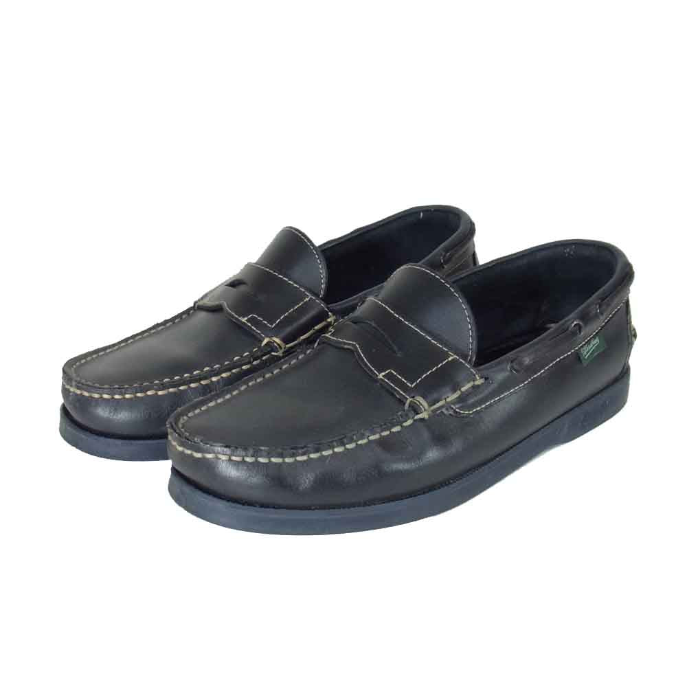 Paraboot パラブーツ 780410 BEAMS別注 CORSICA MARINE ローファー ブラック系 5.5【中古】