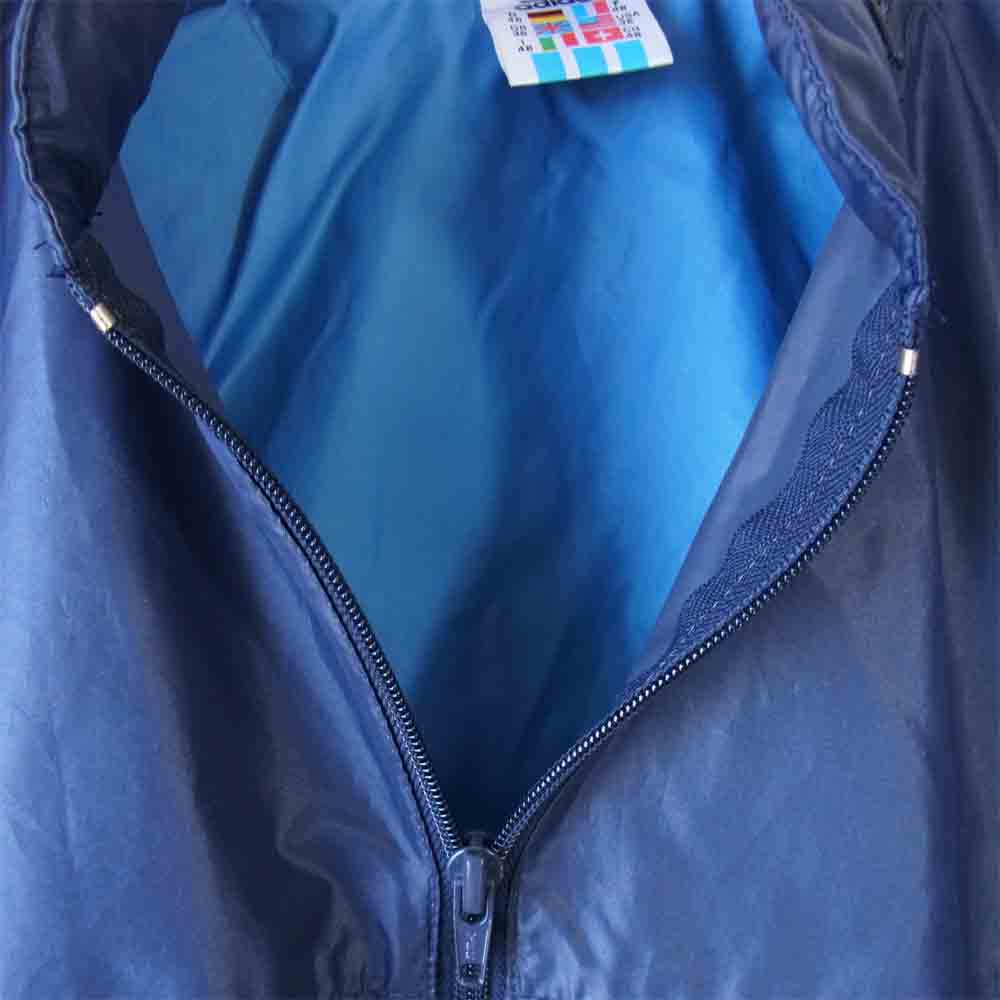 adidas アディダス ドイツ軍 ナイロン ジャケット ウインドブレーカー 紺×青 38【中古】