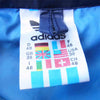 adidas アディダス ドイツ軍 ナイロン ジャケット ウインドブレーカー 紺×青 38【中古】
