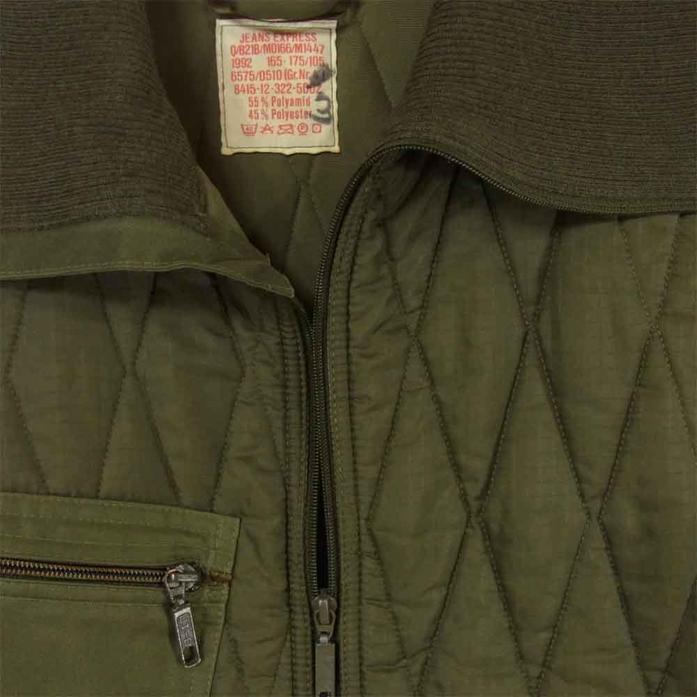ミリタリー ドイツ軍 German army キルティング ライナー ジャケット カーキ系【中古】