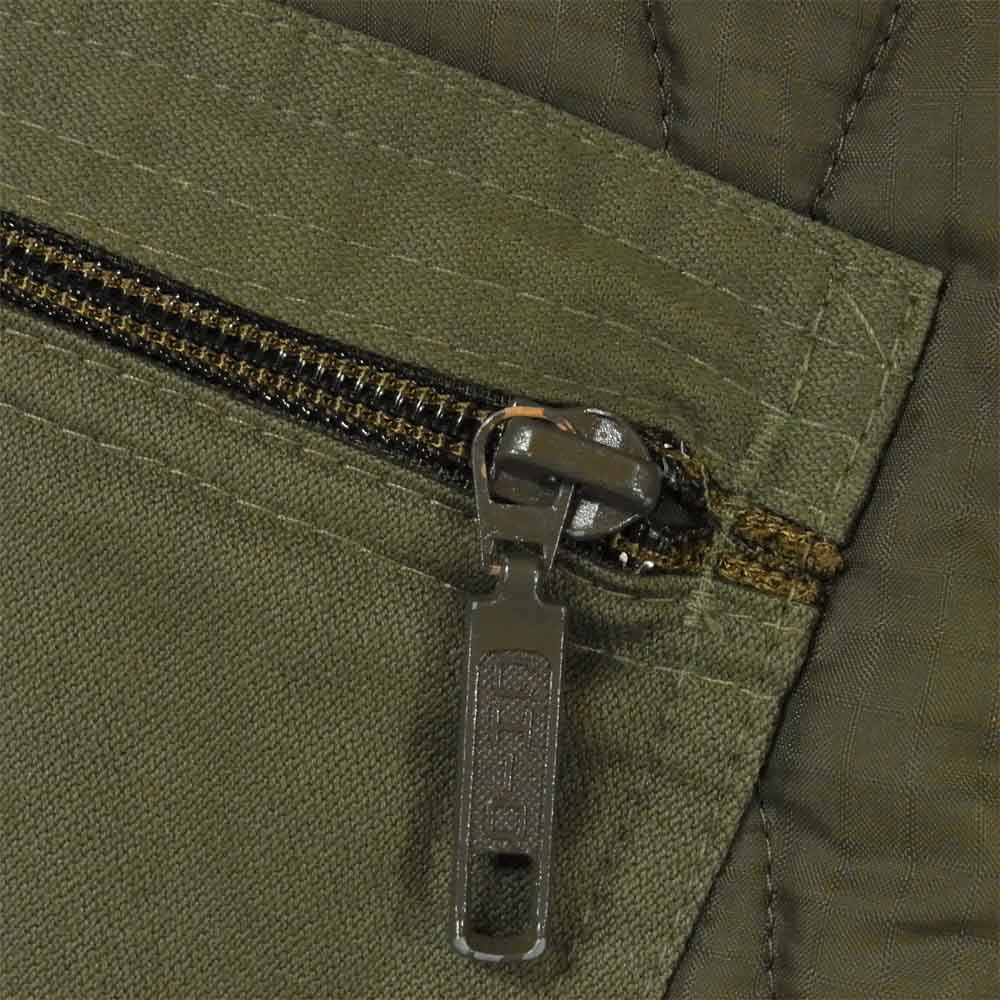 ミリタリー ドイツ軍 German army キルティング ライナー ジャケット カーキ系【中古】