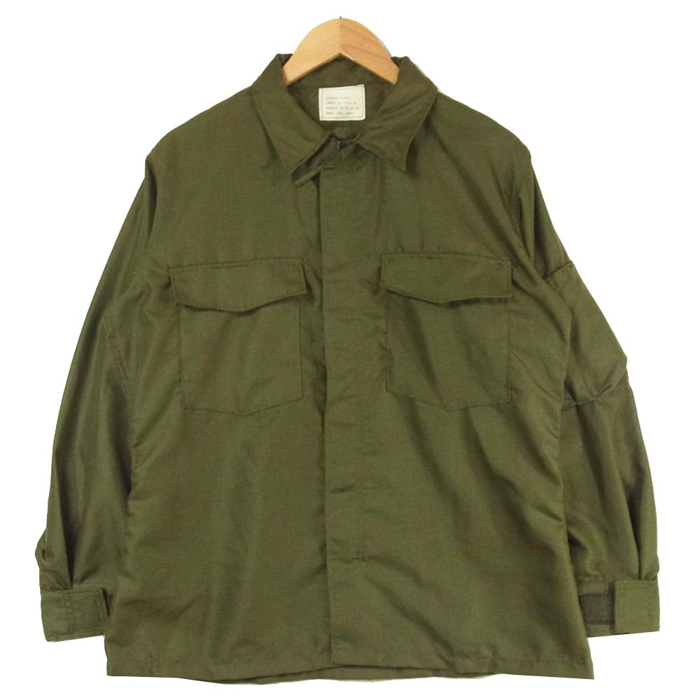 アメリカ軍 ヘリクルー ノーメックス 長袖 ジップ シャツ カーキ系 M【中古】