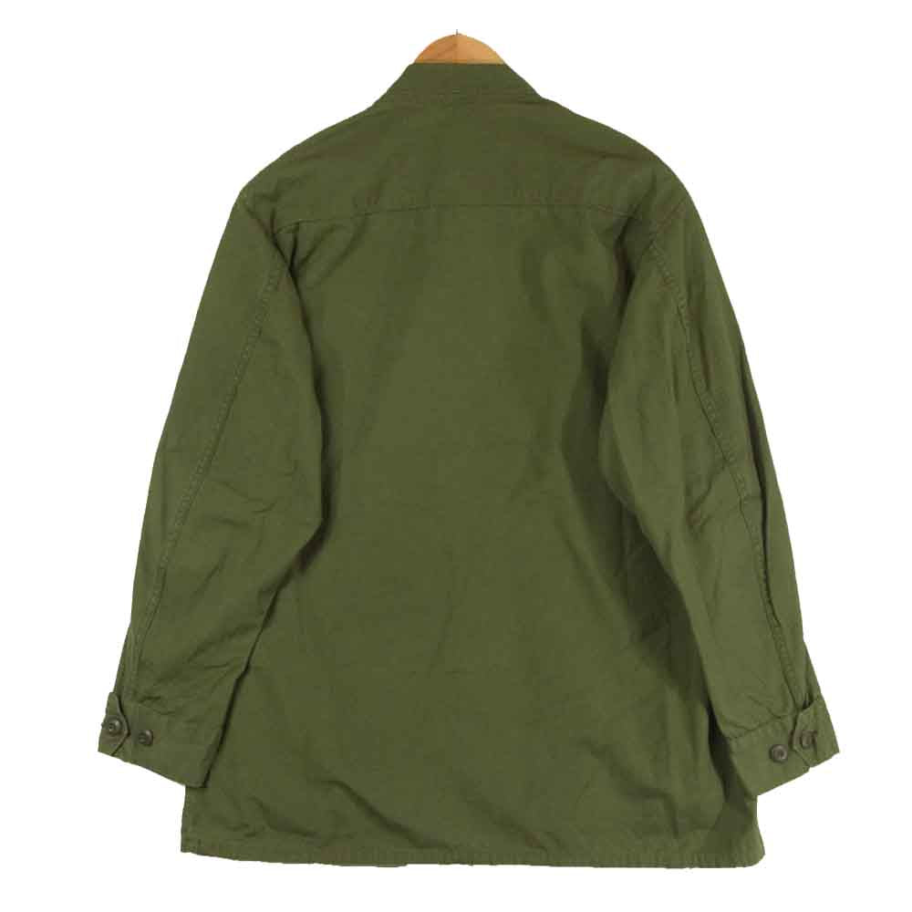 アメリカ軍 100-69-c-1362 60s リップストップ ジャングル ファティーグ ジャケット カーキ系 M【中古】