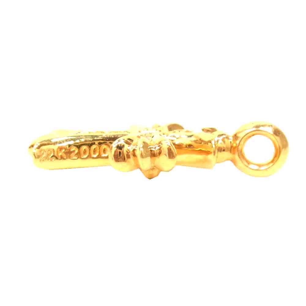 CHROME HEARTS クロムハーツ（原本無） 22K タイニーファット クロス パヴェダイヤ ゴールド系 シルバー系【中古】