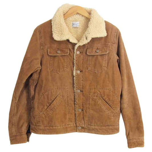 TMT ティーエムティー TJK-F1007 CORDUROY BOA JACKET コーデュロイ ボア ランチ ジャケット ベージュ系 M【中古】