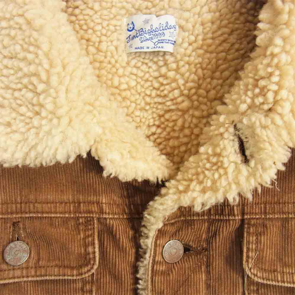 TMT ティーエムティー TJK-F1007 CORDUROY BOA JACKET コーデュロイ ボア ランチ ジャケット ベージュ系 M【中古】