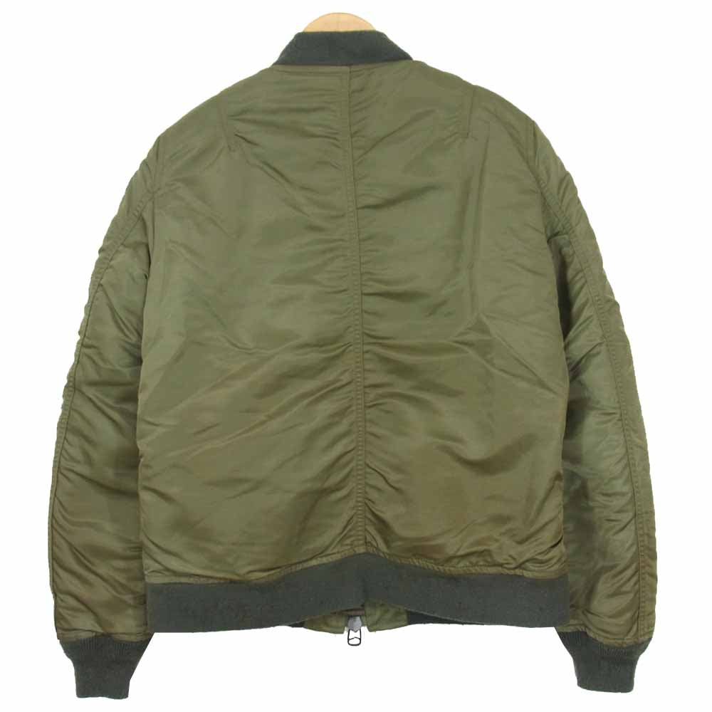 TMT ティーエムティー TJK-F0926 ワッペン MA-1 ミリタリー ジャケット  カーキ系 M【中古】