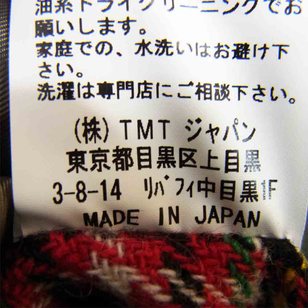 TMT ティーエムティー TJK-F0926 ワッペン MA-1 ミリタリー ジャケット  カーキ系 M【中古】
