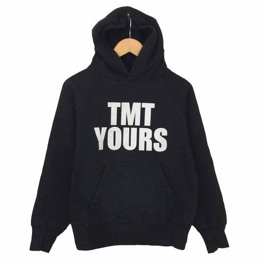 TMT ティーエムティー × RETROSPECT レトロスペクト TMT YOURS BIG 3 プリント プルオーバー パーカー ブラック ブラック系 M【中古】