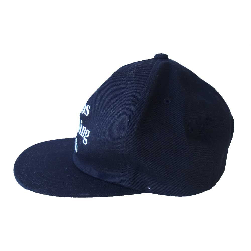 カオスフィッシングクラブ ロゴ フラット キャップ ブラック系 F【中古】