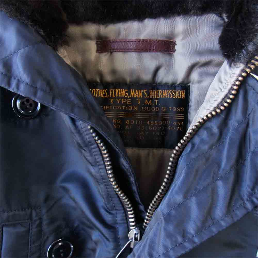 TMT ティーエムティー TJK-F0927 N-3B ワッペン フライト ジャケット ブラック ブラック系 S【中古】