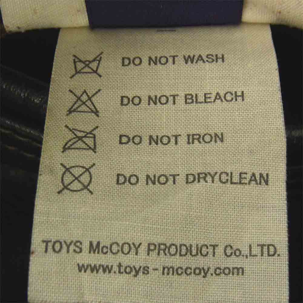 TOY'S McCOY トイズマッコイ TMJ1630 ミシガンウィンド レザー ライダース ジャケット ブラック系 38【美品】【中古】