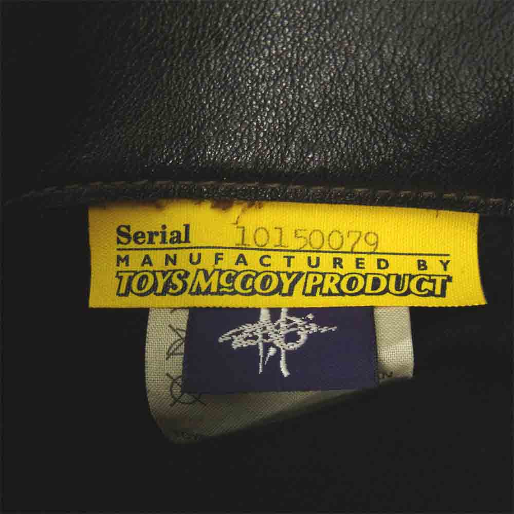 TOY'S McCOY トイズマッコイ TMJ1630 ミシガンウィンド レザー ライダース ジャケット ブラック系 38【美品】【中古】