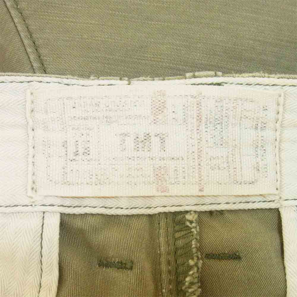 TMT ティーエムティー TPT-S1114 ステンシル ステッチ ワッペン 7ポケット カーゴパンツ カーキ系 L【中古】