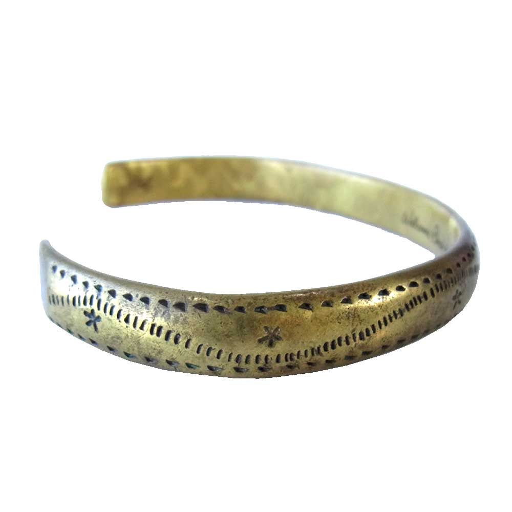 ハリム × TMT ウェーブ デザイン バングル ブレスレット ゴールド系【中古】
