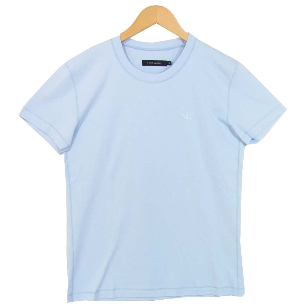 ウノピュウノウグァーレトレ ロゴ刺繍 半袖 Tシャツ Ⅳ ライトブルー ライトブルー系 IV【極上美品】【中古】