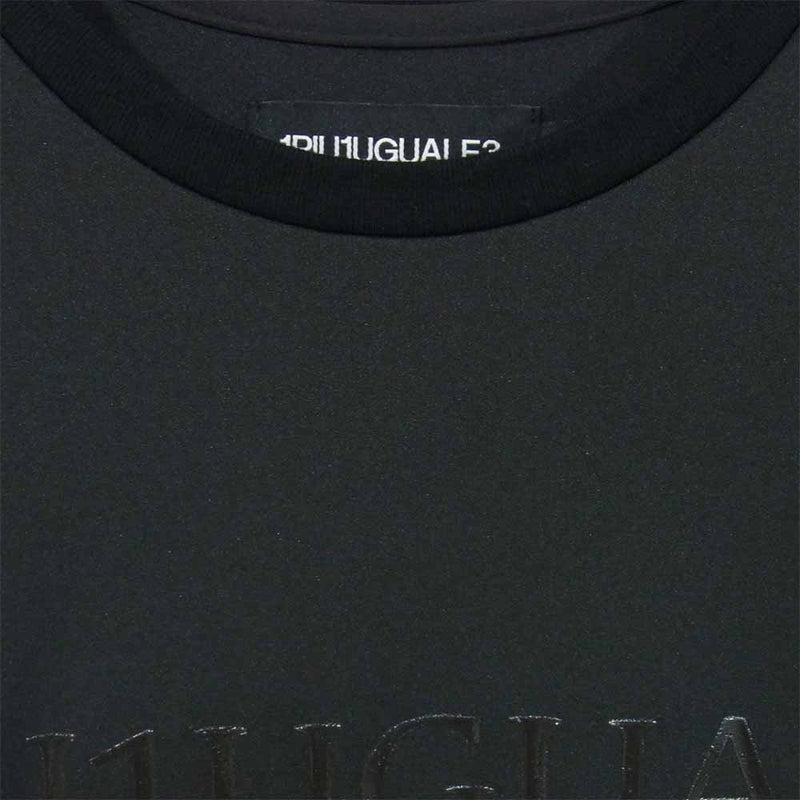 ウノピュウノウグァーレトレ SC03 ロゴプリント 半袖 Tシャツ ブラック系 3【美品】【中古】
