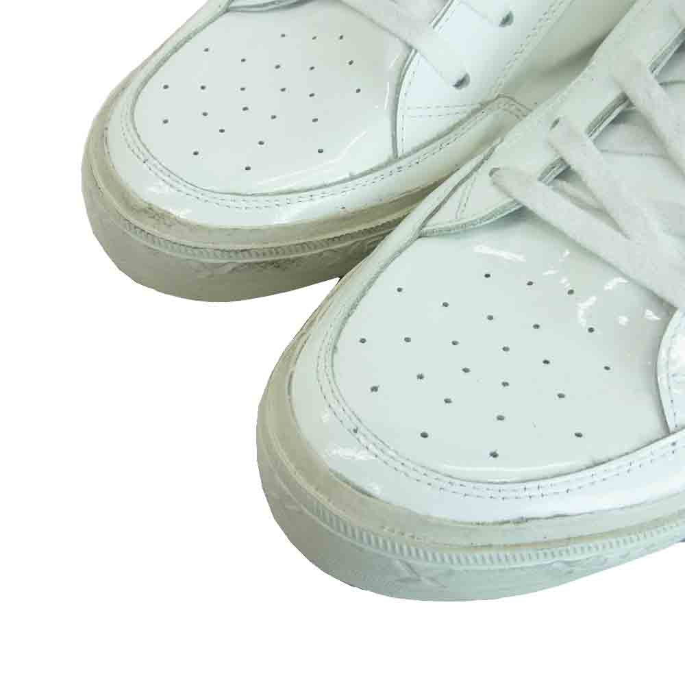 フィリップ モデル パテント エナメル ハイカット スニーカー ホワイト系 43【中古】