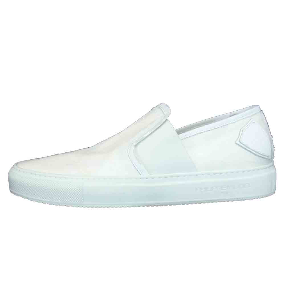 フィリップ モデル スリッポン キャンバス 加工 スニーカー ホワイト系 42【中古】