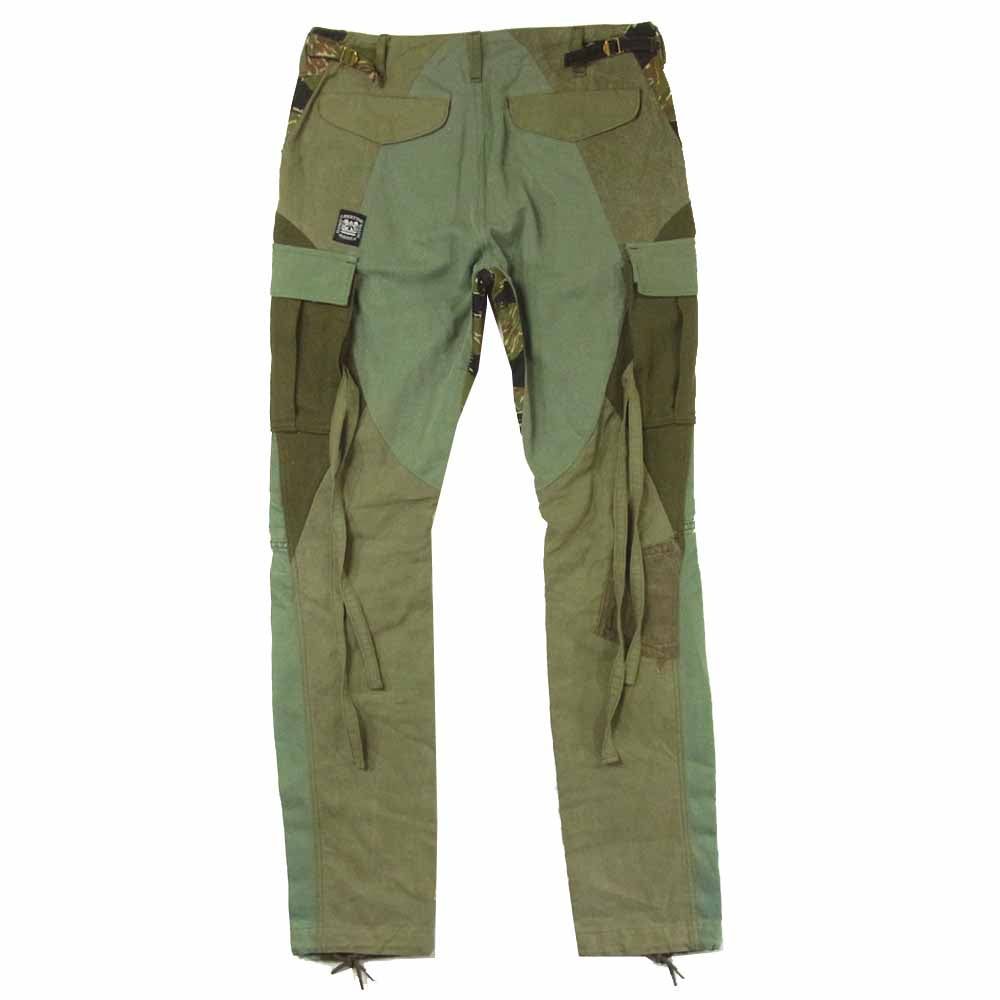 ウノピュウノウグァーレトレ LIBERTINE リバティーン 迷彩 カモフラ パンツ カーキ系 3【中古】