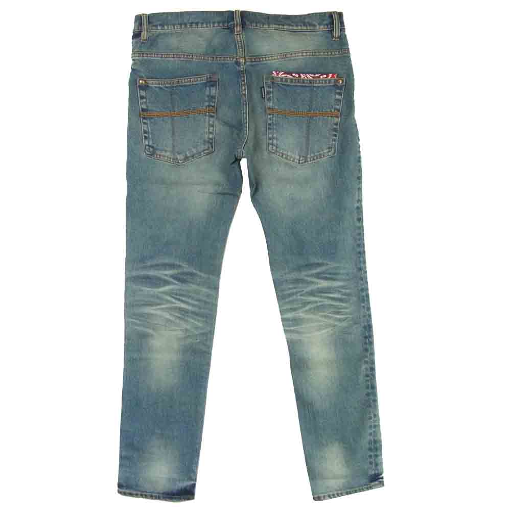 ウノピュウノウグァーレトレ 5 POCKET BANDANA DENIM バンダナ ポケット デニムパンツ インディゴブルー系 5【中古】
