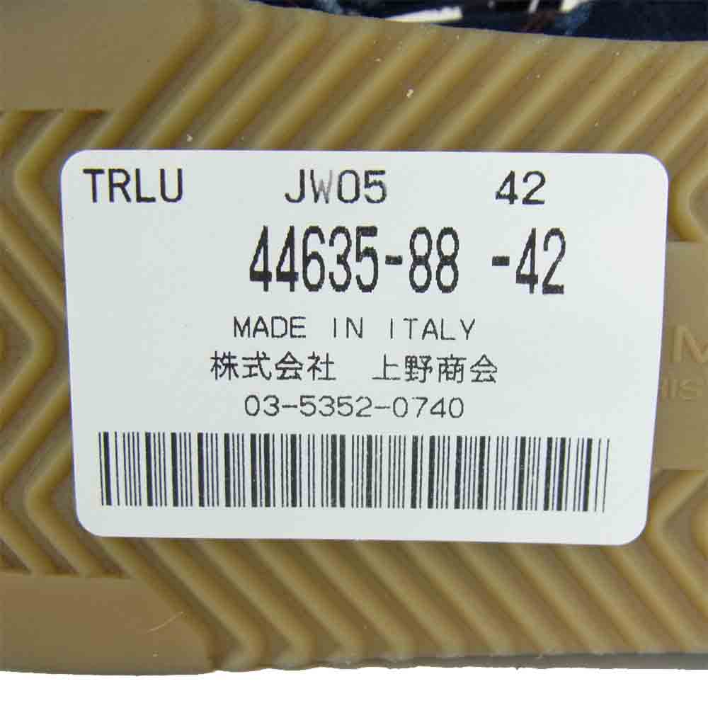 フィリップ モデル レザー × デニム スニーカー インディゴブルー系 42【中古】