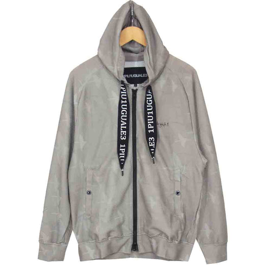 ウノピュウノウグァーレトレ MS02 ロナウジーニョ MESH ZIP HOODED RONE メッシュ ジップ フーディ カーキ系 IV【美品】【中古】