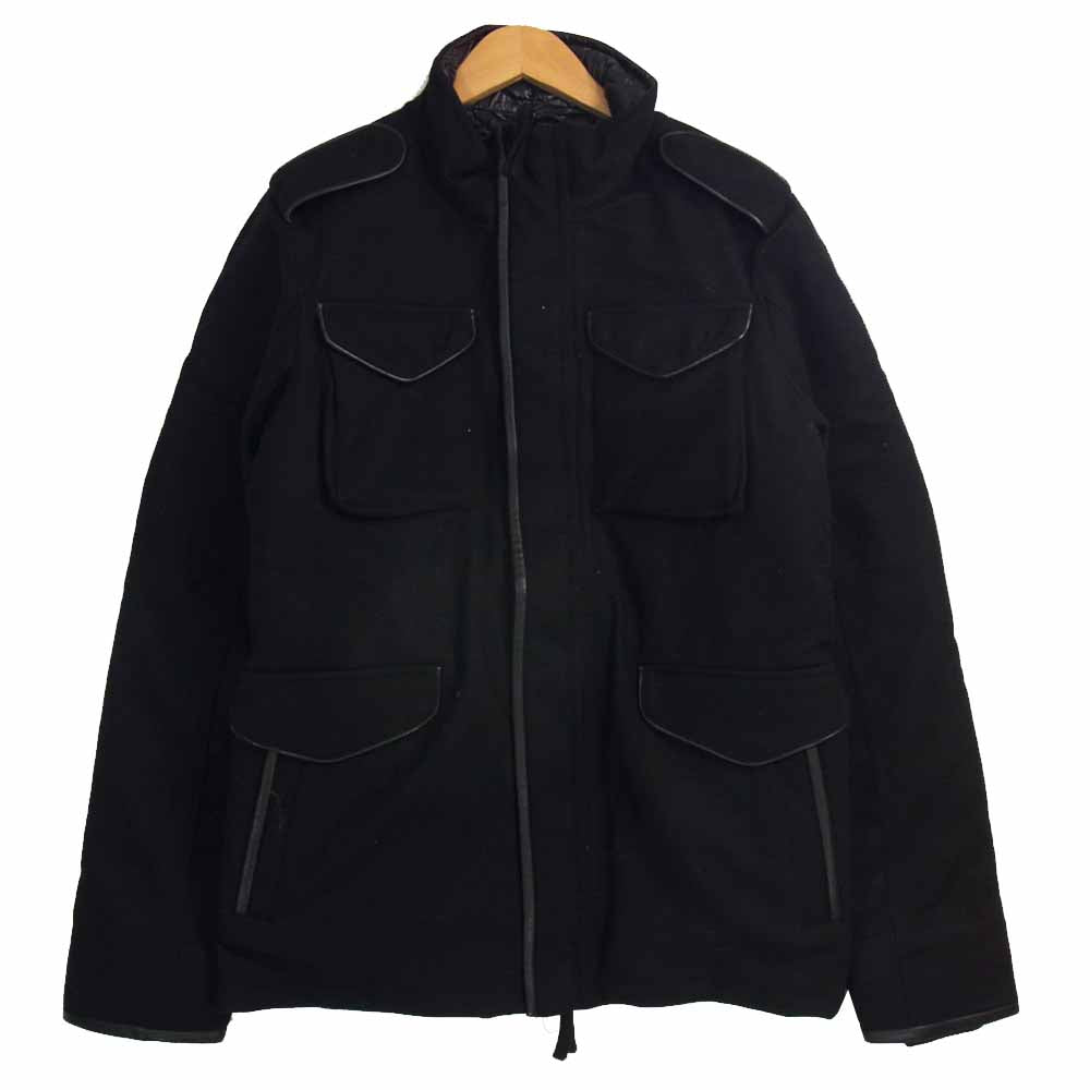 AKM エイケイエム × DUVETICA デュベティカ M-65 ダウン ジャケット ブラック系 XL【美品】【中古】