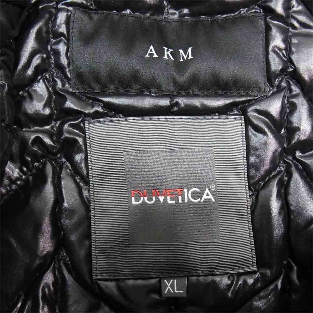AKM エイケイエム × DUVETICA デュベティカ M-65 ダウン ジャケット ブラック系 XL【美品】【中古】