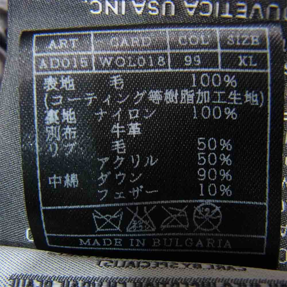 AKM エイケイエム × DUVETICA デュベティカ M-65 ダウン ジャケット ブラック系 XL【美品】【中古】