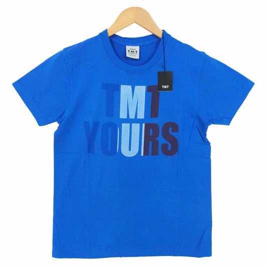 TMT ティーエムティー TCS-F11SP13 TMT YOURS ロゴ プリント 半袖 Tシャツ ブルー ブルー系 M【極上美品】【中古】