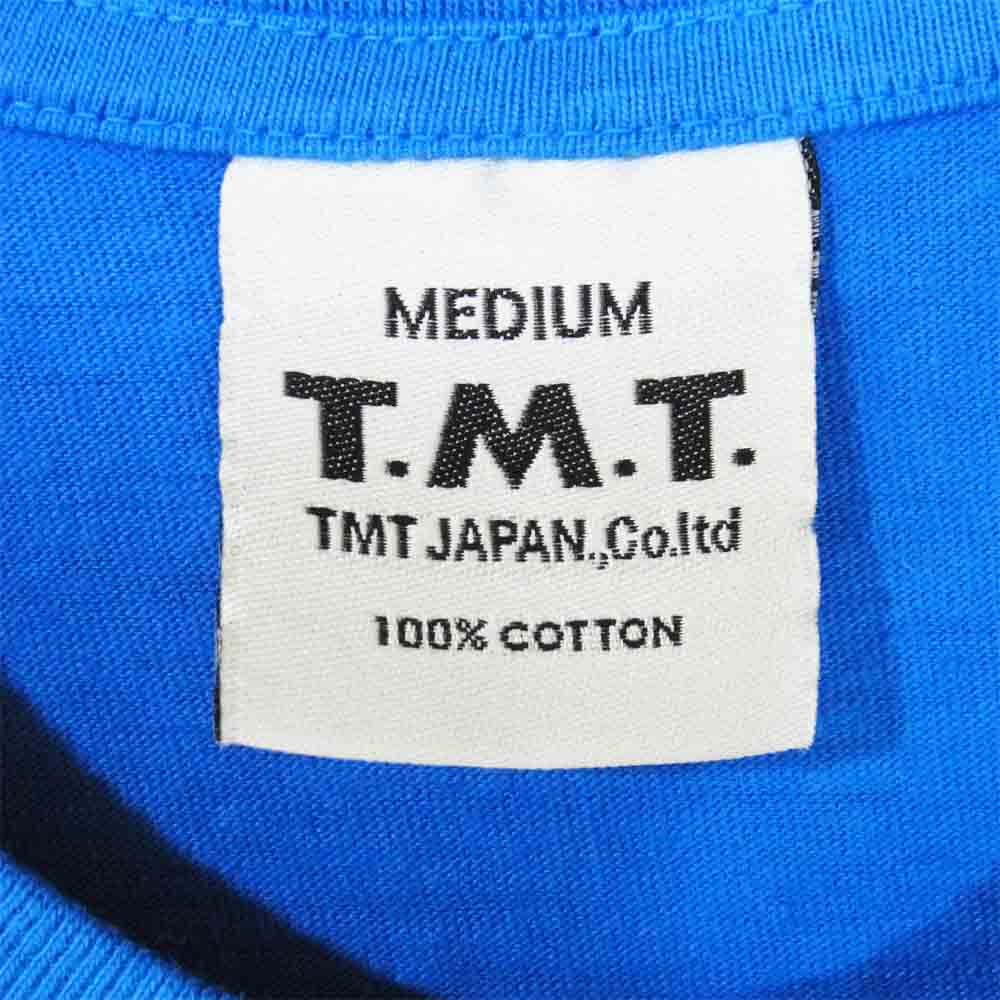 TMT ティーエムティー TCS-F11SP13 TMT YOURS ロゴ プリント 半袖 Tシャツ ブルー ブルー系 M【極上美品】【中古】