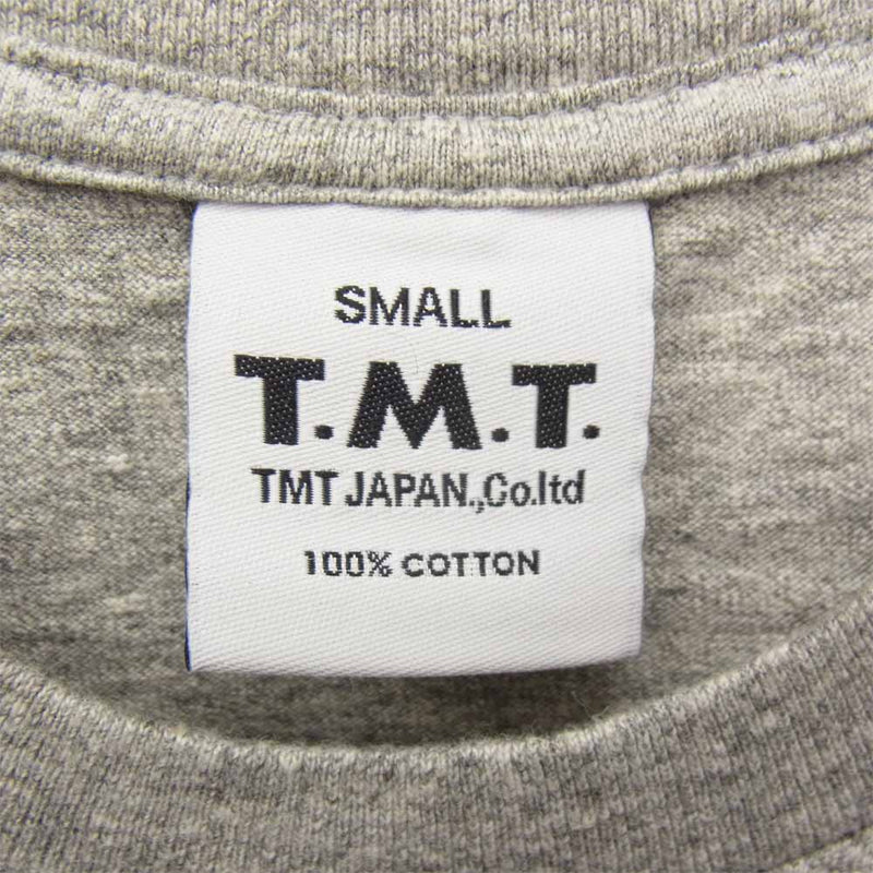 TMT ティーエムティー TCS-F11SP13 TMT YOURS ロゴ プリント 半袖 Tシャツ グレー グレー系 S【極上美品】【中古】