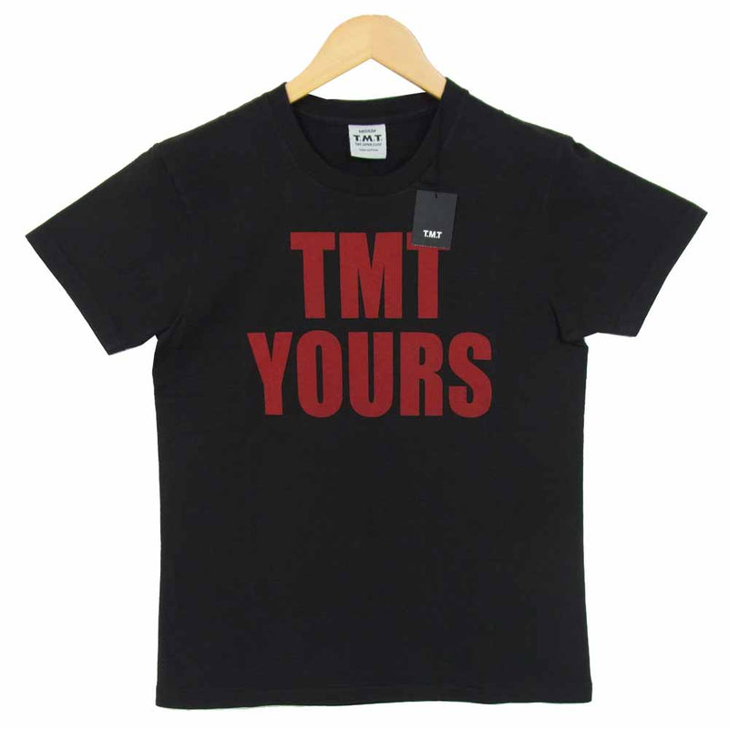 TMT ティーエムティー TCS-F11SP01 TMT YOURS ロゴ プリント 半袖 Tシャツ ブラック ブラック系 M【極上美品】【中古】
